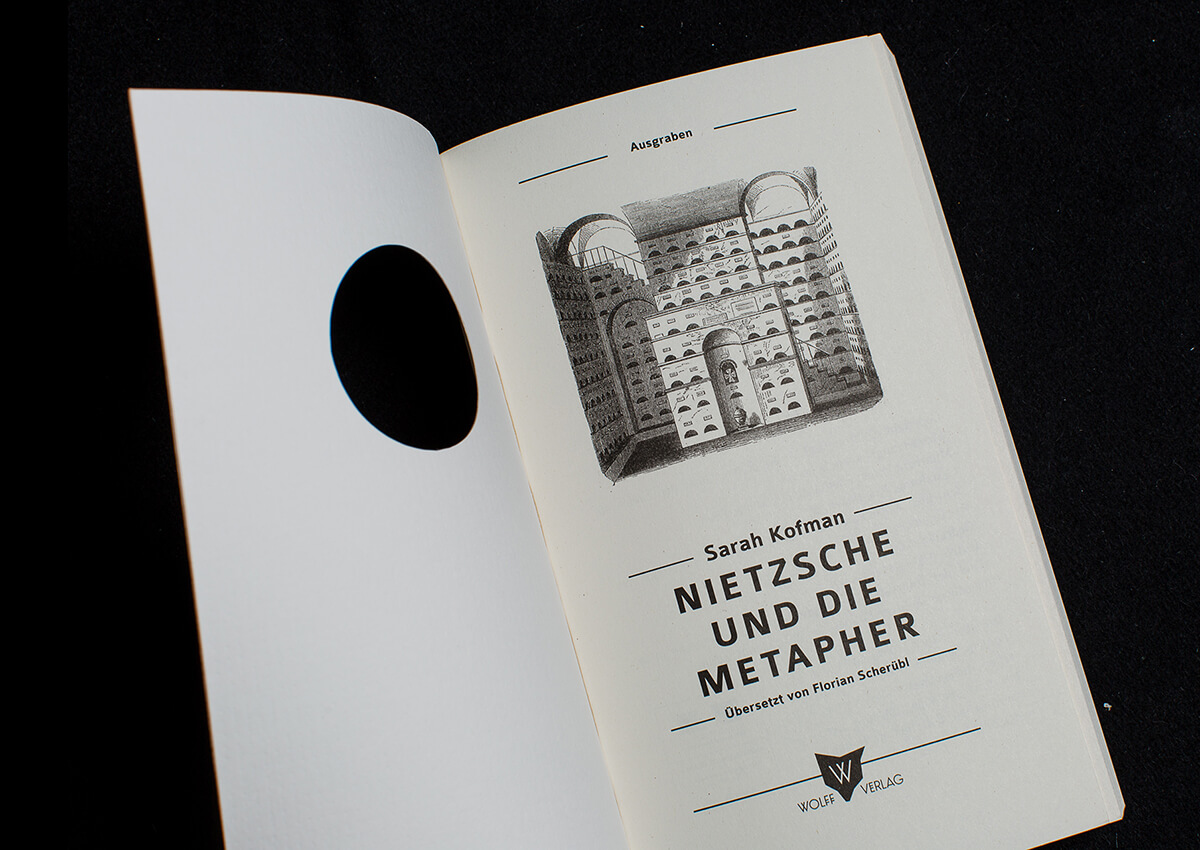 Denken Handeln Buchgestaltung Cover Innensatz Layout Fine Heininger Wolff Verlag Sarah Kofman Grafik Design Gestaltung