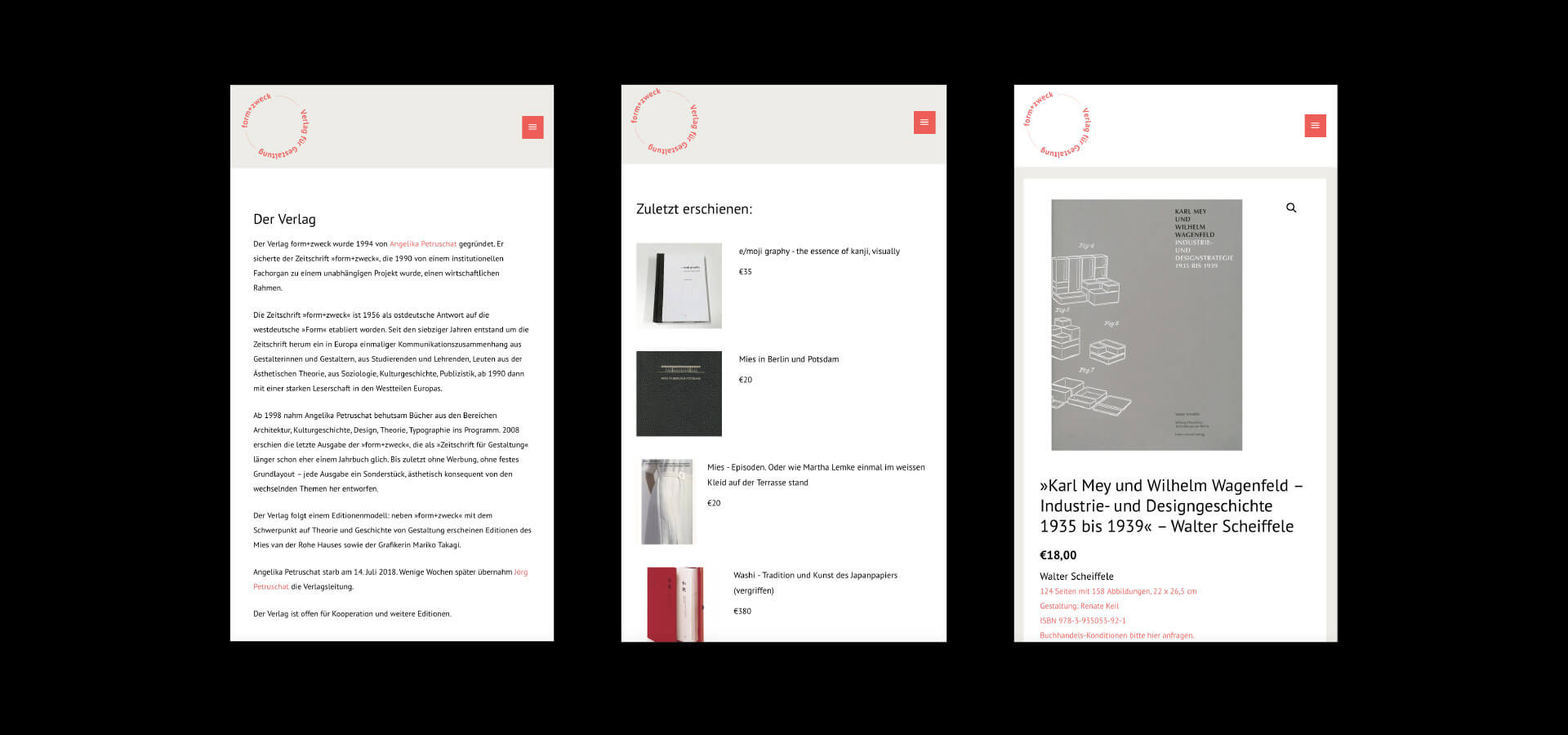 Denken & Handeln, Fine Heininger, form+zweck Verlag, Logo, Redesign, Corporate Identity, Visuelle Identität, Grafik Design, Gestaltung, webdesign, web design, relaunch, webshop, shopdesign